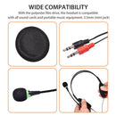 Wired 3.5mm Laptop Computer Headset with Mic Microphone Noise Cancelling