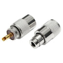 10 X PL259 UHF Connector Male Plug With Reducer for RG8X Coaxial Cable +Tub