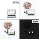 DIY Tree Diamond Painting Luminous Switch Stickers Outlet Wall Decals Decor