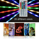 150 SMD LED Strip Light 5050 RGB 5m w/ Multicolor Remote Control f. Xmas Decor