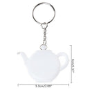 Mini Portable Keychain Ruler Steel Tape Measure Creative Sewing Decorative