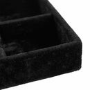 8 Grid Velvet Jewelry Ring Earrings Display Box Tray Holder Storage Showcas