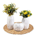 4Pc Natural Water Gourd Woven Placemat Round Woven Rattan Table Mat Water G D9G8