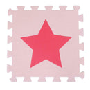 10pcs 30cm EVA Foam Baby Play Floor Mats Puzzle Pads Red Pink (Five Star) A
