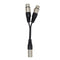 Acoustic Balance 3-Pin XLR Female To Dual 2 Male Splitter Microphone Cable
