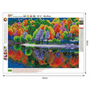Full Drill 5D Diamond Embroidery Painting DIY Colorful Forest Cross Stitch