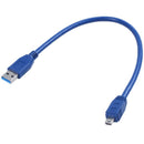12 Blue USB 3.0 Osmini 10 Pin Male Meter / Meter Extension Cable Connector