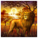 5D DIY Full Drill Diamond Painting Constellation Cross Stitch Mosaic (Leo)