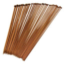 36 single pointed knitting needles made of bamboo, size of 18 kinds of carb J2L4