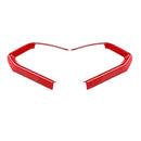 Red ABS Interior Steering Wheel Cover Trim for Mazda CX-3 CX3 2016-2018 Fas X3X1