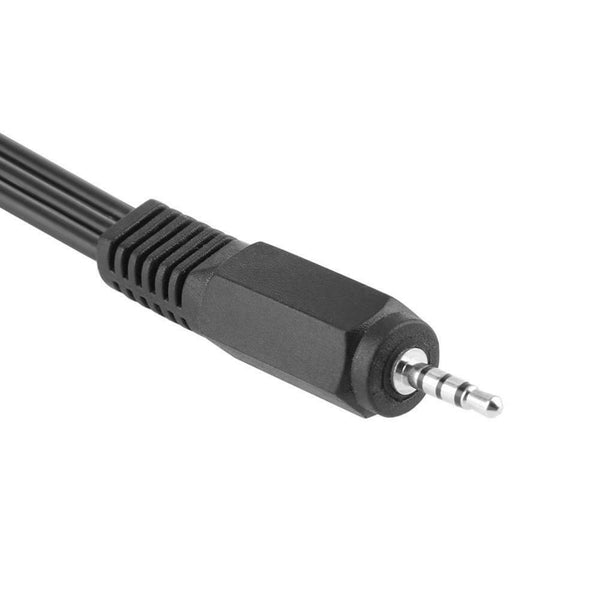 2.5mm Male to 3 RCA Female Composite Audio Video AV Adapter Connector Cable #gib