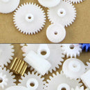 1 Set Type Plastic Shaft Single Double Reduction Crown Worm Gears_Robot