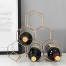 Nordic Creative Geometric Wine Rack Metal Simple Household Grape Wine Rack