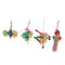 4 Pcs Colored Parrot Chewing Chew Toys Cage Hanging Swing Rope Random Color
