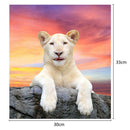 Dog 5D Round Diamond Painting Embroidery DIY Needlework Set Cross Stitch