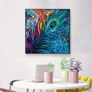 5D Diy Diamond Painting Kit "Peacock Feathers" Full Drill Diamond Embroider F8D9