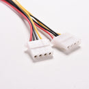 Universal 4 Pin IDE 1-to-2 Power Supply Y Splitter Extension Cable_ES