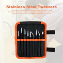 9Pcs Esd Stainless Steel Tweezers Kit Precision Anti-Static Maintenance Too