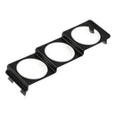 52mm Single DIN Radio Slot Pod Triple Gauge Meter Panel Radio Holder Black