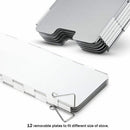 10 plate Outdoor Camping Cook Picnic Stove BBQ Burner Windshield Screen Fo MGM