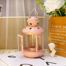 Portable LED Candlestick Light Table Lantern Lamp Ornaments Xmas Home Decoration