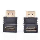 2x HDMI 90 Degree Elbow Connector Male to Female Wall-mounted TV HDMI Adapter Pg