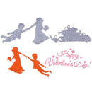 2pcs Cutting Dies Happy Valentine DIY Photo Album Scrapbook Emboss Stencils