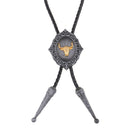 Western Cowboy  Cow Head Bolo Tie Rodeo Necktie Bolas Tie
