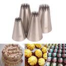 4PCs Large Icing Piping Nozzles Cake Baking Cookie Cupcake Piping Nozzle DeS Hn