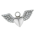 Heart Flying Wing Shape Cremation Keepsake Memorial Urn Necklace Ash Holder