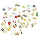 50X/Set Mixed Enamel Beads Charms Pendants Craft Making DIY Jewelry Findings ME