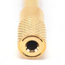 2Pcs 6.5mm To 3.5mm Female to Male Headphone Stereo Audio Jack Adapter Plug3C