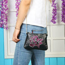 DIY Flower Special Shape Diamond Painting Leather Chain Shoulder Bag Clutch