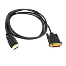 1 Piece Adapter Cable HDMI to DVI, Male to Male Cable with 1080P-1.8m for