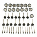 45 PC Wire Brushes Set Steel Wheel Brushes Accessories for Rotary Tools