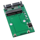 2x Mini PCIE mSATA SSD to 1.8" (7+9)Pin Micro SATA Adapter Converter Card