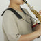 Saxophone Shoulder Strap - Synthetic Leather, 100% Handmade, No Stress on Neck