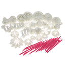 47 pcs Sugarcraft Cake Decorating Fondant Icing Plunger Tools Mold Mould
