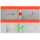 White Plastic Decorative Wall Hook Rack Coat Hat Hanging Rack for Bathroom