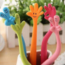 5Pc Cute Cartoon Ball Point Pen Ballpoint Finger Creative Stationery Student OZ