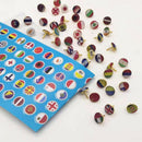 100pc/box Map Tacks National Flag Glue Thumbtack Push Pins Notice Board Mark Hn