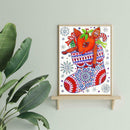 5D DIY Special Shaped Diamond Painting Christmas Socks Embroidery Kit Decor