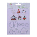 Silicone Christmas Stamp+Metal Cutting Dies Stencil Frame Scrapbook Album