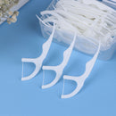 50pcs in box case Dental oral Clean Floss Flosser Picks Teeth Toothpicks StickOZ