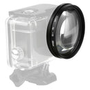 58mm Close up Lens 10X Macro+Lens Adapter Ring for GoPro Hero 5 Housing Case