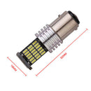 2Pcs 1157 LED BAY15D Light Bulbs 4014 45-SMD Brake Park Backup Signal LightA Gw
