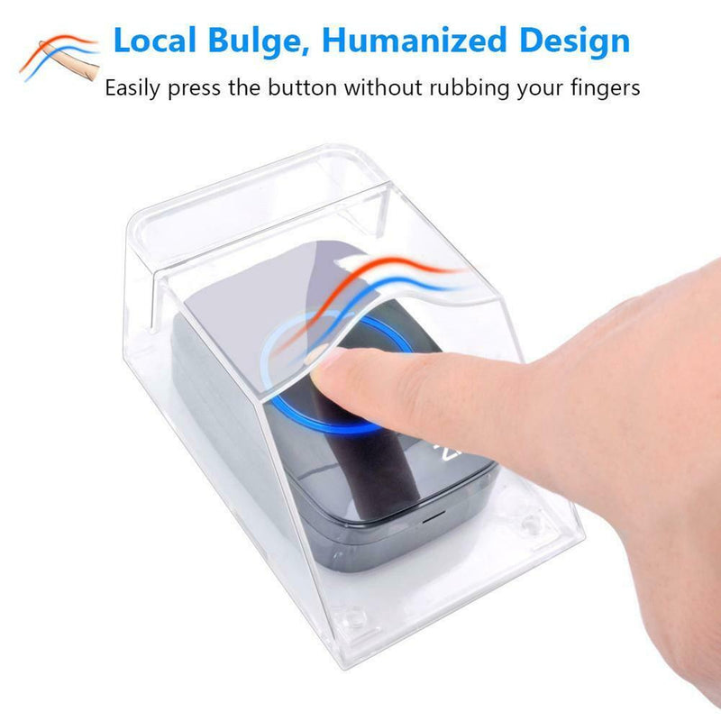 Transparent Waterproof Cover for Wireless Doorbell Home Door Bell Chime