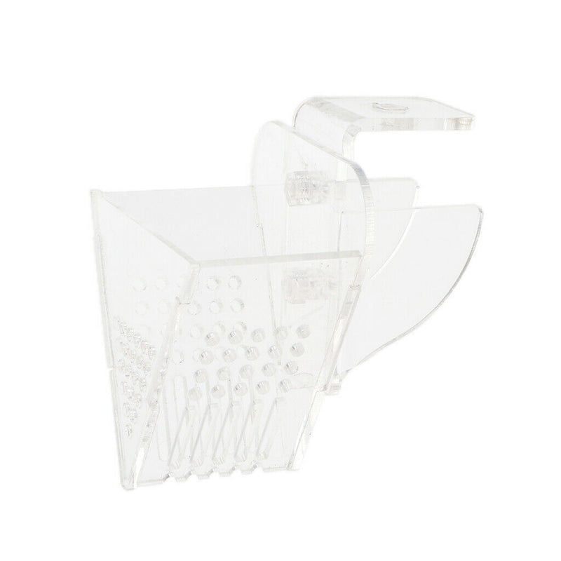 Aquarium Fish Tank Food Tary V Shape Funnel Design with Suction Cup for Fish