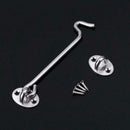 Stainless Steel Thicken Door Window Hook Safety Limit Lock with Base (6in)