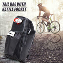 Portable Waterproof Bicycle Rear Seat Saddle Bag with Water Bottle Pocket